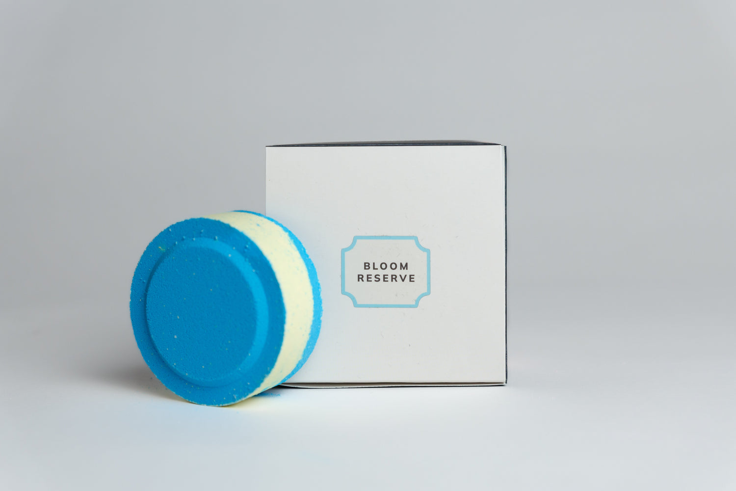 Box of Shower Steamers against blue floral background