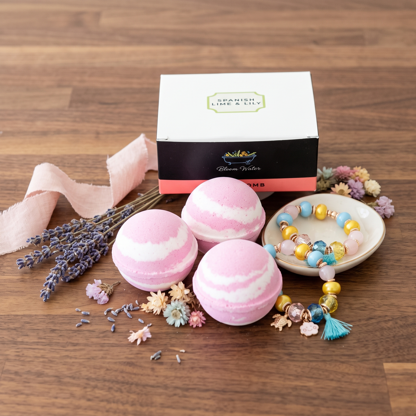 Bath Bombs & Charm Bracelets with Bloom Water Bath + Charmed by Anna